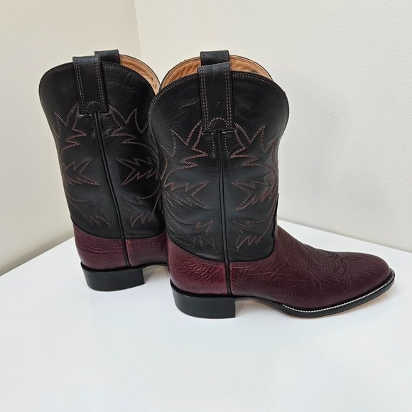 23. Cowboy (girl) Boots Pinto Black Kangaroo. Size 9.5 B. NIB - Picture 5 of 10